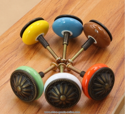 vintage ceramic handles and knobs kids room cabinet handle and knobs [Door knobs|pulls-2234]
