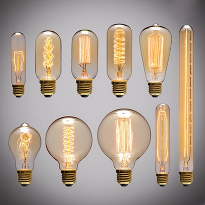 vintage edison bulbs e27 incandescent bulbs st64 g80 filament bulb squirrel-cage carbon bulb retro edison light for pendant lamp [light-bulbs-4858]