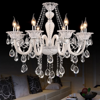 white chandelier crystal european model luxury crystal white modern chandelier crystal lights