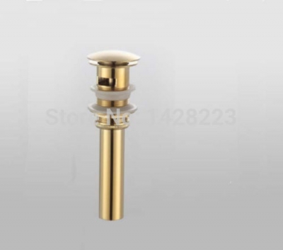 whole and retail modern golden brass bathroom basin sink drain pop up waste vanity with overflow