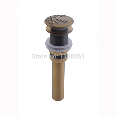 without overflow bathroom lavatory sink pop up drain with bronze finish bathroom parts faucet accessories hj-0406d