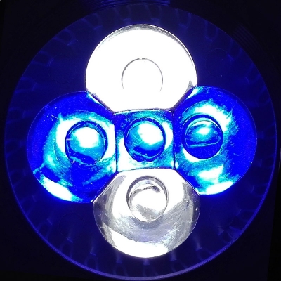 10w led aquarium light, e27 e14 gu10 3 blue & 2 white for fish tank lighting aquatic plants and corals lights