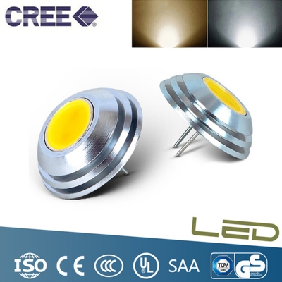 1pcs 2w g4 12v led bulb light lamp beads 280 degrees aluminium material 3color,warm white, white,blue light,