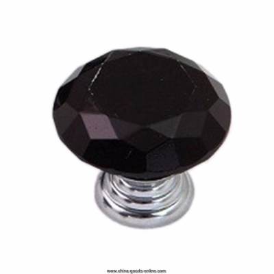 2015 10 pcs/lot diamond shape crystal glass handles door cabinets cupboard drawers 30mm alloy knobs [Door knobs|pulls-1122]