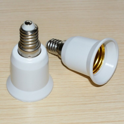 2015 e14 male to e27 female socket base extender splitter plug light lamp bulb holder adapter fireproof material converter [e10-e11-e12-e14-socket-5112]