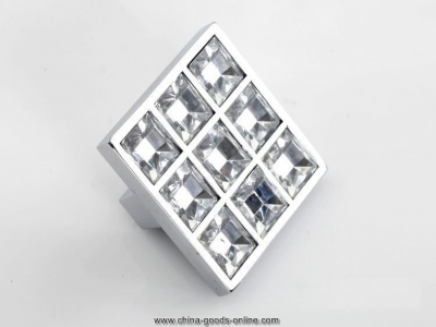 2015 puxador de gaveta 2013 newnew square handle clear crystal glass drawer cabinet knobs (size: 38*38mm) 5x door [Door knobs|pulls-2663]