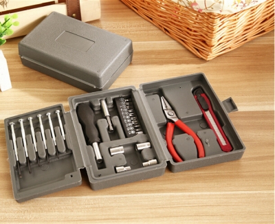 24pc home-hardware combination toolbox tools kit packed square tool box