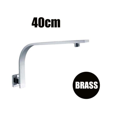 40cm bras wall mouted curve shower arm, shower faucet accessory