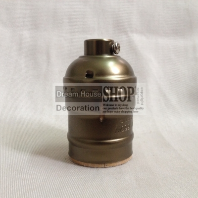 4pc classic retro edison lamp holder e27 lamp socket silver/gold/black/bronze e27/ul/110v/220v light socket [sample-free-shipping-7447]