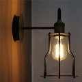 60w artistic metal frame loft industrial vintage edison wall light lamp for home wall sconce