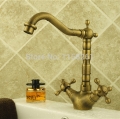 antique bronze finish 360 degree swivel brass faucet bathroom basin sink mixer bath& kitchen taps faucet zly-6711f