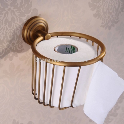 antique bronze finishing paper holder/roll holder/tissue holder,brass construction bathroom accessories banheiro hj-1207af