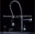 contemporary new designed chrome brass deck mounted tall kitchen faucet sink mixer tap