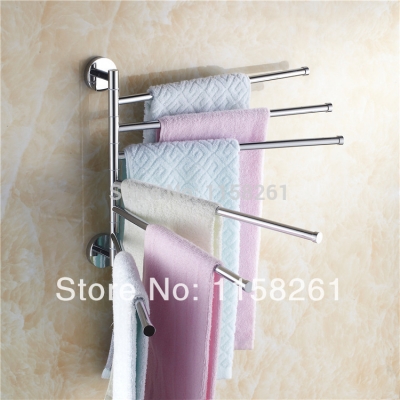copper 360 degree rotation towel rack 6 layer activities towel bar bathroom accessories bathroom shelves kh-1083