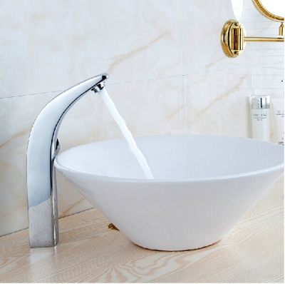 elegant chrome brass tall basin vessel sink faucet deck mount single handle with and cold washbasin mixer taps
