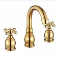 fashion bathroom waterfall bathtub basin sink brass mixer tap 3 pcs golden polished faucet set sink faucet gold tap toilet 6738k