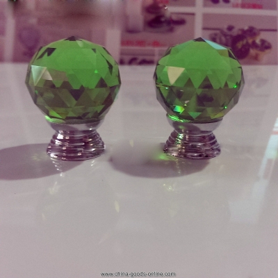 grass green crystal ball in hand luxury european crystal ball in hand in hand whole diamond crystal diamond crystal ball [Door knobs|pulls-1216]