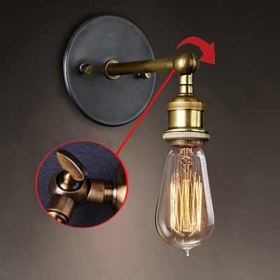 louis poulsen sconce wall lights vintage e27 plated loft iron wall lamp retro industrial bathroom stair antique lamp luminaria [wall-lamps-2872]