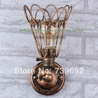 new arrival brief modern creative indoor antique retro metal wall lamps e27 edison bulbs