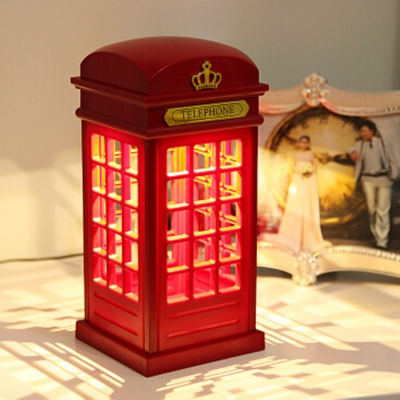 retro london touch telephone booth led light usb rechargeable desk lamp night light bedside table lamp adjustable lighting [night-light-4017]