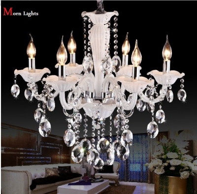 white crystal lighting chandeliers modern crystal chandelier for living room lights bedroom lamp k9 crystal chandelier light [6-8-10-arm-lights-295]