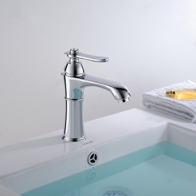 whole and retail chrome brass bathroom basin faucet single handle hole vanity sink mixer tap 832-11 [chrome-bathroom-faucet-1719]