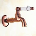 whole and retail rose golden brass wall mount washing machine tap single lever cold water faucet mop pool faucet 9413e