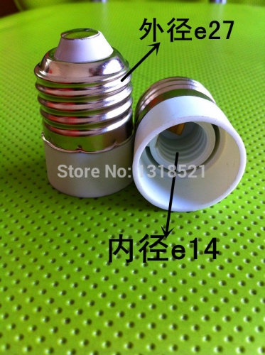 10pcs/lot e14 to e27 extend base led light bulb lamp adapter converter new