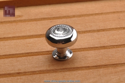 23.5mm modern european k9 crystal hole fashion zinc alloy metal cabinet drawer handle wardrobe door cabinet knobs and handles [Door knobs|pulls-1684]
