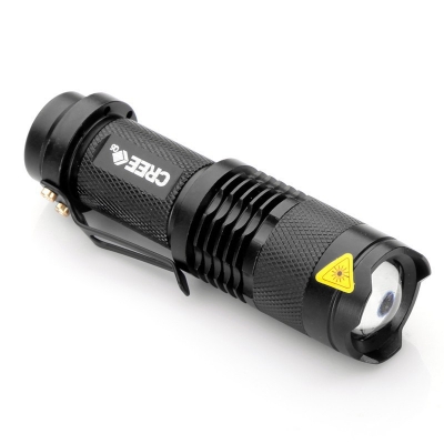 2pcs mini led penlight torch 7w 400lm cree q5 led flashlight adjustable focus zoom flash light lamp whole [led-flashlight-5027]