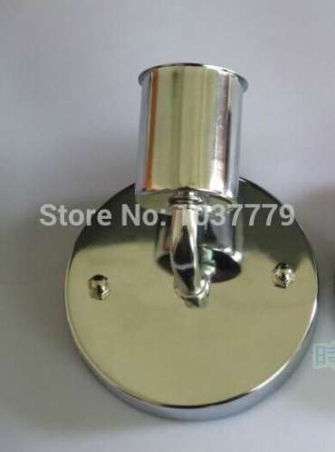 5pcs/lot e27 wall lamp holders metal fitting chrome finished
