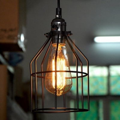 60w retro loft style vintage industrial lighting pendant lights with metal lamoshade edison bulb,lamparas colgantes [loft-pendant-light-6277]