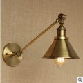 60w rh retro lamp loft industrial vintage wall lamp gold lampshade edison wall sconce,arandelas lampara pared