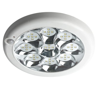7w/11w 85-265v led infrared motion sensor white light bulb led sensing panel light for corridor/ garage [ceiling-light-4122]