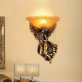 angel resin wall light led lamp for home lighting,wall sconce arandelas lampara de pared