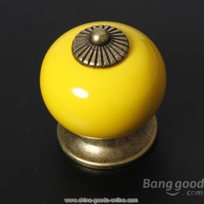 bargainium ceramic zinc alloy door cabinet knob 5 colors [Door knobs|pulls-1242]