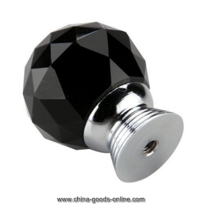 black round crystal glass cabinet drawer door pull knobs handles 30mm [Door knobs|pulls-708]
