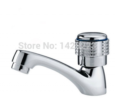 chrome finish cold water bathroom basin sink faucet deck mounted cold tap single handle