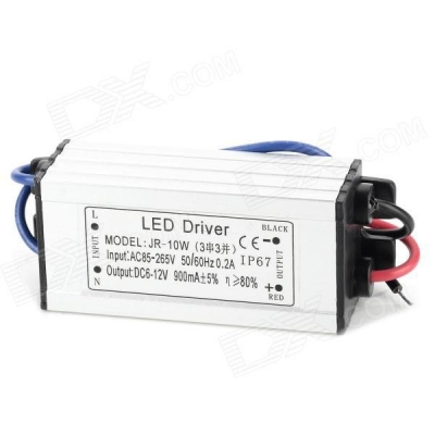 constant current 10w led driver 900ma water resistance driver led 10w power supply - (ac 85~265v)