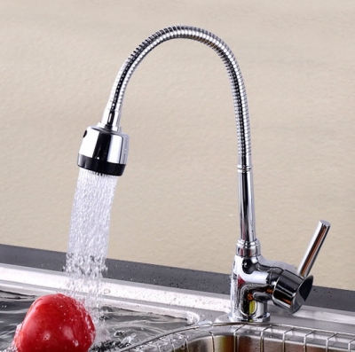 contemporary ceramic valve single hole brass kitchen mixer faucet [kitchen-faucet-4098]