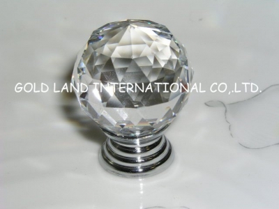 d30mm new style modern furniture handle crystal cabinet knob/drawer knob