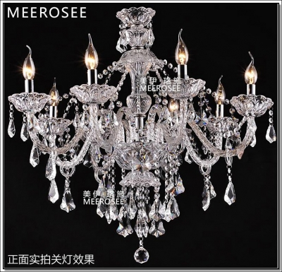 k9 crystal chandelier meerosee modern clear glass 8 lights candle featured cristal pendants md8221c d720 h740mm [crystal-chandelier-glass-2151]