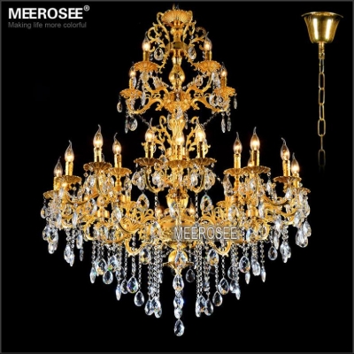 luxurious gold large crystal chandelier lamp / light / lighting fixture 3 tiers with 29 arms 29 lights fast [top-selling-products-8247]