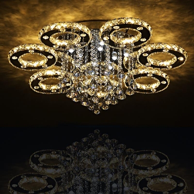 modern led crystal ceiling lights for living room luminarias para sala plafon led crystal ceiling lamp fixtures for bedroom