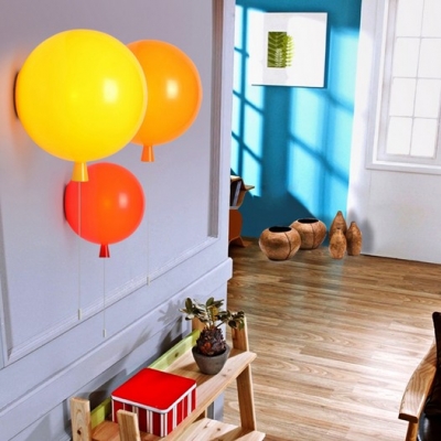 northern europe simple acrylic wall light kids room children room kindergarten party colorful festival balloon wall lamp