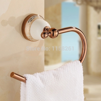 towel ring solid brass rose gold finished bathroom accessories products ,towel holder,towel rack for bathroom 5707 [towel-ring-8491]