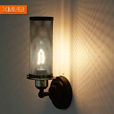 vintage wall lamp retro rustic wall sconces black lamp shade iron material the best light for indoor bedroom hallway bar style [vintage-wall-lights-5062]
