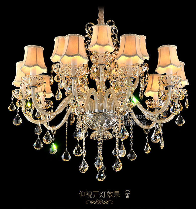 crystal chandelier lights modern living room villa chandelier crystal lighting 15 arm crystal room lights chandeliers