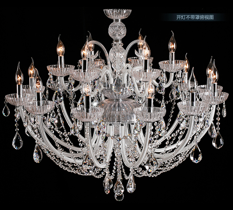 modern 18 arm large crystal chandelier luxury crystal light chandelier fashion palaces crystal large chandelier light modern