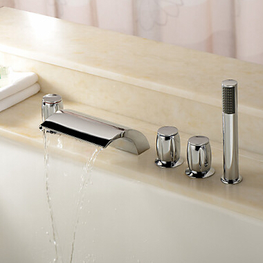 bath tub faucet bathtub mixer 5pcs wide waterfall faucet bath shower mixer tap